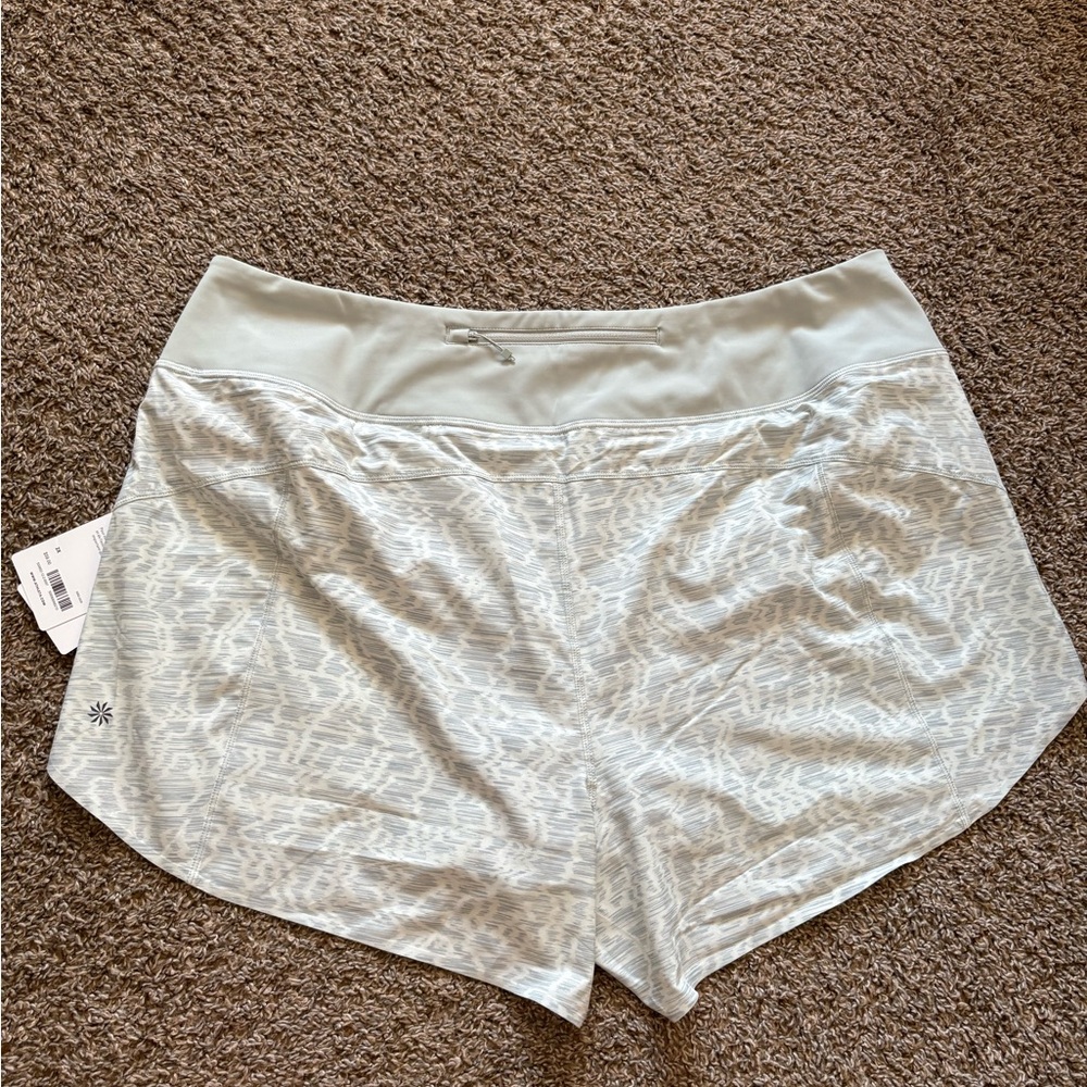 Athleta Light Gray Athletic Shorts - Picture 2 of 7